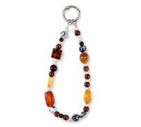 Vulfwela 1 Pcs Phone Charm Strap Universal Handmade Wrist Strap Camera Lanyard Pearl Chain String Accessories Universal for iPhone/Samsung Women Girls Bag Keychain