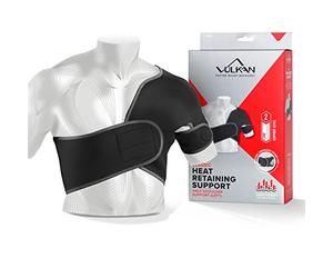 VULKAN Classic Half Left Shoulder Support, Small, Shoulder Brace for Rotator Cuff Injuries, AC Joint Support, and Dislocations, Shoulder Strap for Men and Women, Brace for Athletes and Exercising