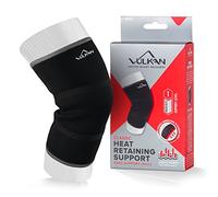 Vulkan Classic Neoprene Knee Support, Provides Light Compression, Comfortable Fit, Provides Therapeutic Benefits, Black, Medium, 3mm