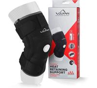 VULKAN Classic Stabilised Knee Support, Medium, Knee Sleeve for Patella Support, Hinged Knee Brace for Meniscus Tears and ACL Injuries,Open Knee Brace for Athletes,Working Out and Exercising, Large