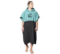 Vulken Extra Large Teal Blue Thick Hooded Beach Towel Changing Robe. Surf Poncho Men for Easy Change in Public. Quick Dry Microfiber Towelling for The Beach, Pool, Lake, Water Park. L/XL