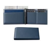 VULKIT Bilfold Passport Holder Leather RFID Blocking Passport Wallet with Hidden Pocket Slim Travel Documents Organizer for Men or Women (Passport, Card, Cash, Coin, SIM Card, Ticket)