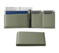 VULKIT Bilfold Passport Holder Leather RFID Blocking Passport Wallet with Hidden Pocket Slim Travel Documents Organizer for Men or Women (Passport, Card, Cash, Coin, SIM Card, Ticket)