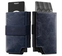 VULKIT Card Holder Minimalist Wallet for Men Pop Up Card Wallet RFID Blocking, Holds 11 Cards and Cash with Money Band