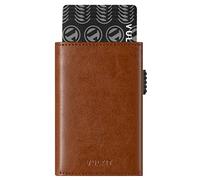 VULKIT Card Wallet, Leather Pop Up Card Holder RFID Blocking Card Holder Wallet with Full-Length Banknote Compartment, ID Window & Magnetic Closure