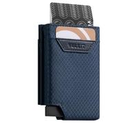 VULKIT Credit Card Holder RFID Blocking Bifold Card Wallet for Men with Card Cases & Money Organisers Metal Minimalist Men's Wallets, Navy