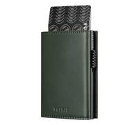 VULKIT Credit Card Holder RFID Blocking Leather Pop Up Card Wallet with Banknote Compartment, ID Window, Coin Pocket & Magnetic Closure