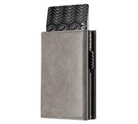 VULKIT Credit Card Holder RFID Blocking Leather Pop Up Card Wallet with Banknote Compartment, ID Window, Coin Pocket & Magnetic Closure