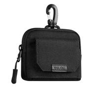 VULKIT Credit Card Wallet RFID Blocking with Plastic Lobster Clasp, Water-Resistant Oxford Cloth Card Holder for Men Women, Clip Stash Pouch for Daily Outdoor Travel