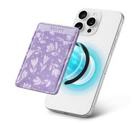 VULKIT Magsafe Wallet with Magsafe Sticker, Elastic RFID Blocking Magnetic Card Holder for iPhone 17/16/15/14/13/12 Series, Samsung Galaxy & Other Smartphones