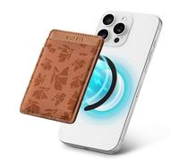 VULKIT Magsafe Wallet with Magsafe Sticker, Elastic RFID Blocking Magnetic Card Holder for iPhone 17/16/15/14/13/12 Series, Samsung Galaxy & Other Smartphones