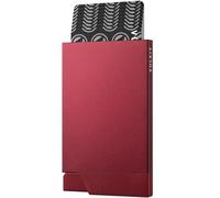 VULKIT Metal Card Holder for Men Credit Card Holders RFID Blocking Pop Up Card Wallet Slim Men's Wallet for 6-8 Cards, Wine Red