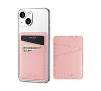 VULKIT Phone Card Holder Slim Leather Adhesive Pocket RFID Blocking Credit Card Sleeves Sticker for Back of Smartphone for Men or Women