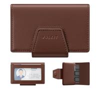 VULKIT RFID Blocking Credit Card Holder, Leather Business Card Holder Case, Minimalist Wallet with Magnetic Closure