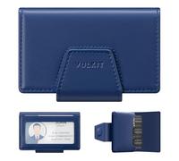 VULKIT RFID Blocking Credit Card Holder, Leather Business Card Holder Case, Minimalist Wallet with Magnetic Closure