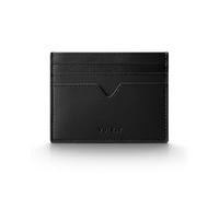 VULKIT Ultra Thin Wallet Credit Card Holder for Men & Women - Small Slim Minimalist Design Cardholder Holds 6+ Cards, Cash Notes & Coins | RFID Blocking | UK Carry Travel Essential (Black, Slim)