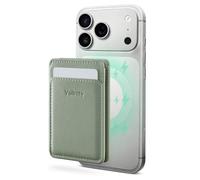 Vulkitty Magsafe Wallet RFID Blocking Leather 3-Card Holder Magnetic Wallet with ID Window for iPhone 16/15/14/13/12 Series, with Banknote Compartment & Snap Closure