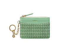 Vulkitty Small Coin Purses for Women with Key Ring Hoop Mini Zipped Change Pouch Slim Women's Wallet RFID Blocking Credit Card Wallet for Women in Green