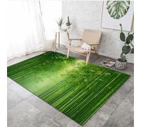 VULORA Bamboo Rug 3D, Zen Nature Area Rug 60x110cm Non-Slip Washable Living Room Carpet Soft Floor Mat for Bedroom Dining Room Kitchen Entryway Hallway Parties Home Decor 2Q2655