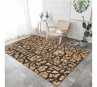 VULORA Geometry Rug 3D, Abstract Vintage Area Rug 60x110cm Non-Slip Washable Living Room Carpet Soft Floor Mat for Bedroom Dining Room Kitchen Entryway Hallway Parties Home Decor 2Q268
