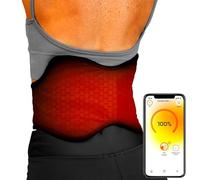 Vulpés HeatBelt Pro 10 - Infrared Deep Heat Belt for Back, Kidneys & Pelvis | Skin-Friendly Bamboo Material | 10,000 mAh Battery