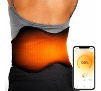 Vulpés HeatBelt Pro 10 - Infrared Deep Heat Belt for Back, Kidneys & Pelvis | Skin-Friendly Bamboo Material | 10,000 mAh Battery