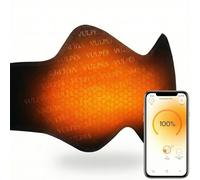 Vulpés HeatBelt PRO - Smart Heating Belt for Back, Pelvis & Kidney Area | Infrared Heat | Natural Bamboo Material | Smartphone Control | 5,000mAh Rechearchable PowerBank | S [70-90 cm]