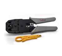 Vultech CRI-01 Crimping Pliers with Cutter Threads rj45-rj11-rj12, Grey/Black