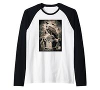 Vulture Silent Guardian of The Forgotten Raglan Baseball Tee