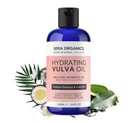Vulva Oil for Menopause & Intimate Dryness, Fast-Absorbing (100ml) | Silky, non-greasy intimate massage oil. Coconut & calendula, oestrogen-free & vegan. Doctor-developed by Sera Organics