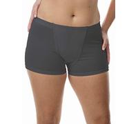 Vulvar Varicosity and Prolapse Support Boy-Leg Brief with Groin Compression Bands - 523, Black, S