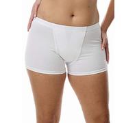 Vulvar Varicosity and Prolapse Support Boy-Leg Brief with Groin Compression Bands - 523, White, XL