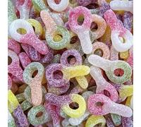 Vummies Vegan Sweets Pouches Pre Packed Pick and Mix Varieties in 500g or 1kg (1kg, Fizzy)