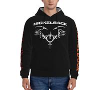 VUMXWRWBM Men's Canada Metal Rock Band Hoodies Stylish Printed Pullover Hoodie Versatile For Commuting, Streetwear Sports In Autumn And Winter Multicolor 3XL