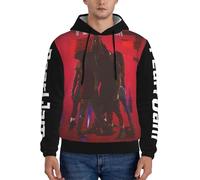 VUMXWRWBM Men's Jam Music Rock Band Pearl Hoodies Stylish Printed Pullover Hoodie Versatile For Commuting, Streetwear Sports In Autumn And Winter Multicolor M