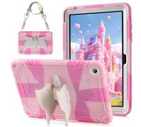 Vunake for iPad A16 Case 11th Generation 2025, for iPad 10th Generation Case 10.9 2022 Kids Girls with Unicorn Stand & Shoulder Strap Heavy Duty Shockproof Protection Cover-Pink