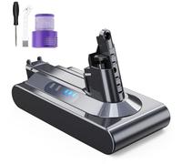 Vunzo 6000 mAh Replacement Battery for Dyson V10 Battery Compatible Dyson Animal Absolute Motörhead Fluffy Total Clean Cordless Vacuum Cleaner Battery with 2 Filters + 1
