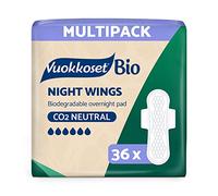 Vuokkoset Eco Night Wings Sanitary Towel 12.5 Inch Multipack 36 pcs