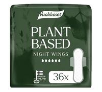 Vuokkoset Plant-Based Night Wings Sanitary Towel, Thin 12.5 Inch, 36 pcs