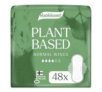 Vuokkoset Plant-Based Normal Wings Thin 8.9 Inch Sanitary Towel 48 pcs