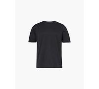 Vuori Mens Black Crewneck Contrast Stitching Stretch-recycled Polyester T-shirt Xl