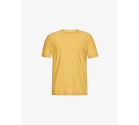 Vuori Mens Brass Heather Strato Tech Brand-patch Regular-fit Stretch-woven T-shirt S