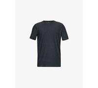 Vuori Mens Charcoal Heather Strato Tech Brand-patch Regular-fit Stretch-woven T-shirt L