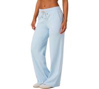 Vuori - Wide-leg pants - Essential Wideleg W Soft Sky Heather for Women in Recycled Polyester - Size M - Blue Blue M