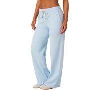Vuori - Wide-leg pants - Essential Wideleg W Soft Sky Heather for Women in Recycled Polyester - Size S - Blue Blue S