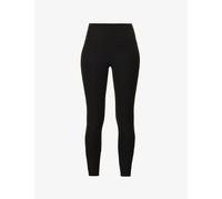 Vuori Womens Vuori Elevation High-Rise Polyester-Blend Leggings Black Heather L