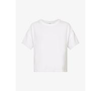 Vuori Womens Vuori Energy Boxy-Fit Stretch-Jersey T-Shirt White M