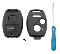 vurbemes Key Fob Case Replacement Key Fob Cover fit for Honda Accord Civic CR-V Fit Odyssey Pilot Ridgeline CR-Z Keyless Entry Remote Key Fob Shell (Black)