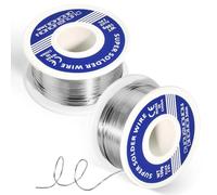 Vurixfo 2 Roll Solder Wire, 1.0mm Low Temperature Soldering Tin Wire Lead Free Solder Wires with Rosin Core for Electronic Electrical Soldering Components Repair and DIY(63% Sn, 100g)
