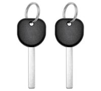 Vurkcy ID46 Chip Transponder Ignition Car Key, B119 HU100 Replacement for Buick Encore Lacrosse Regal Verano/Chevy Cruze Impala Colorado Silverado Tahoe/GMC Sierra Yukon, New Uncut, 2Pcs